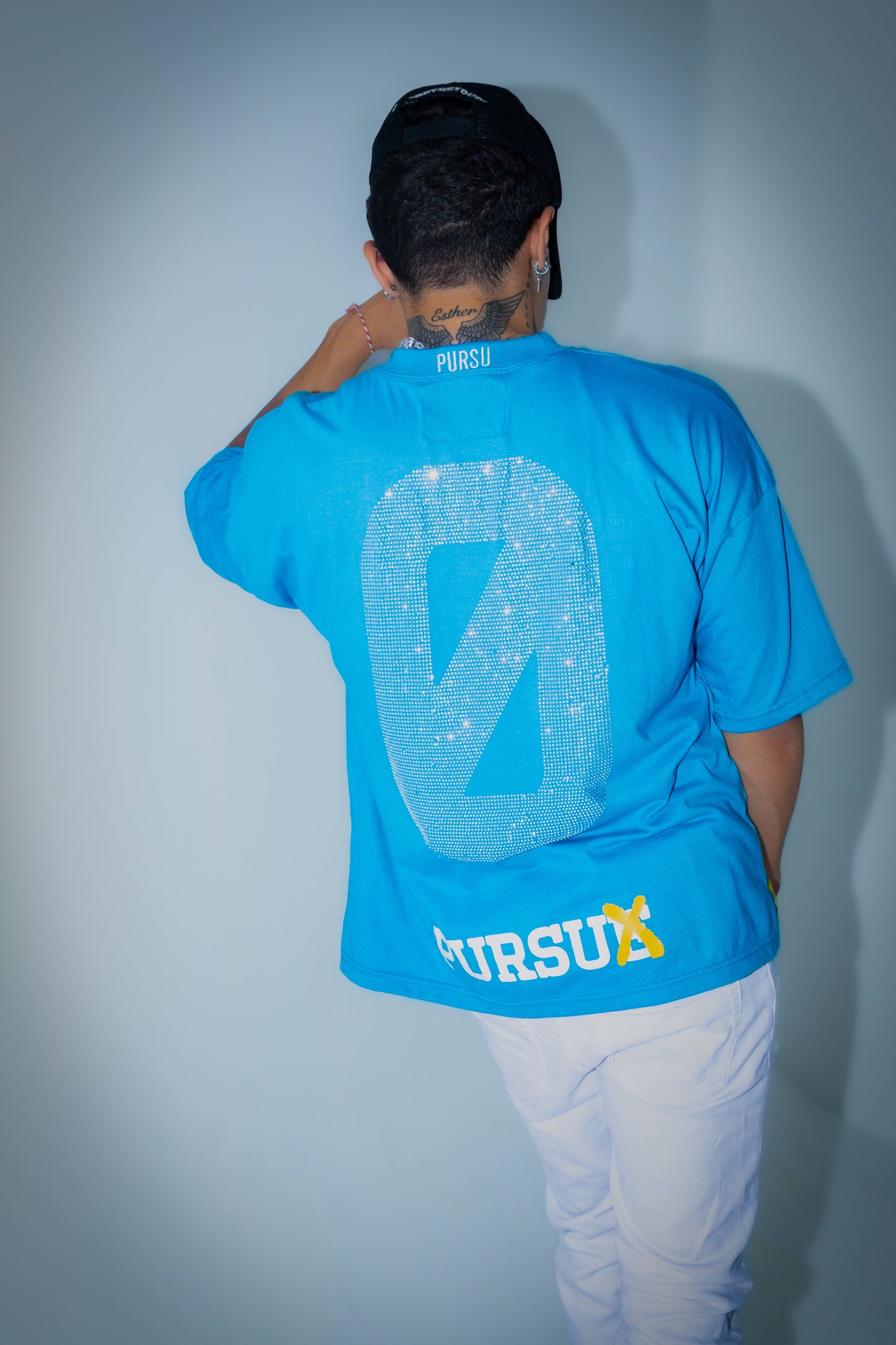 UNDERGROUND UNIVERSITY OVERSIZED TEE (BLUE)