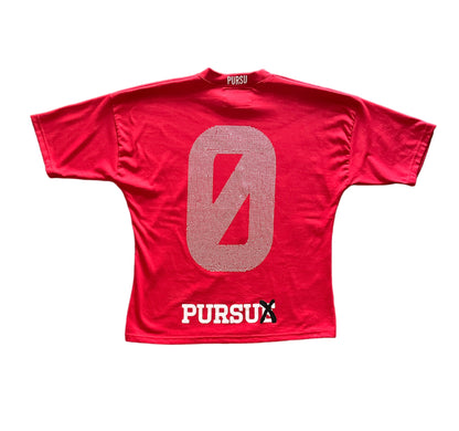 UNDERGROUND UNIVERSITY OVERSIZED TEE (RED)