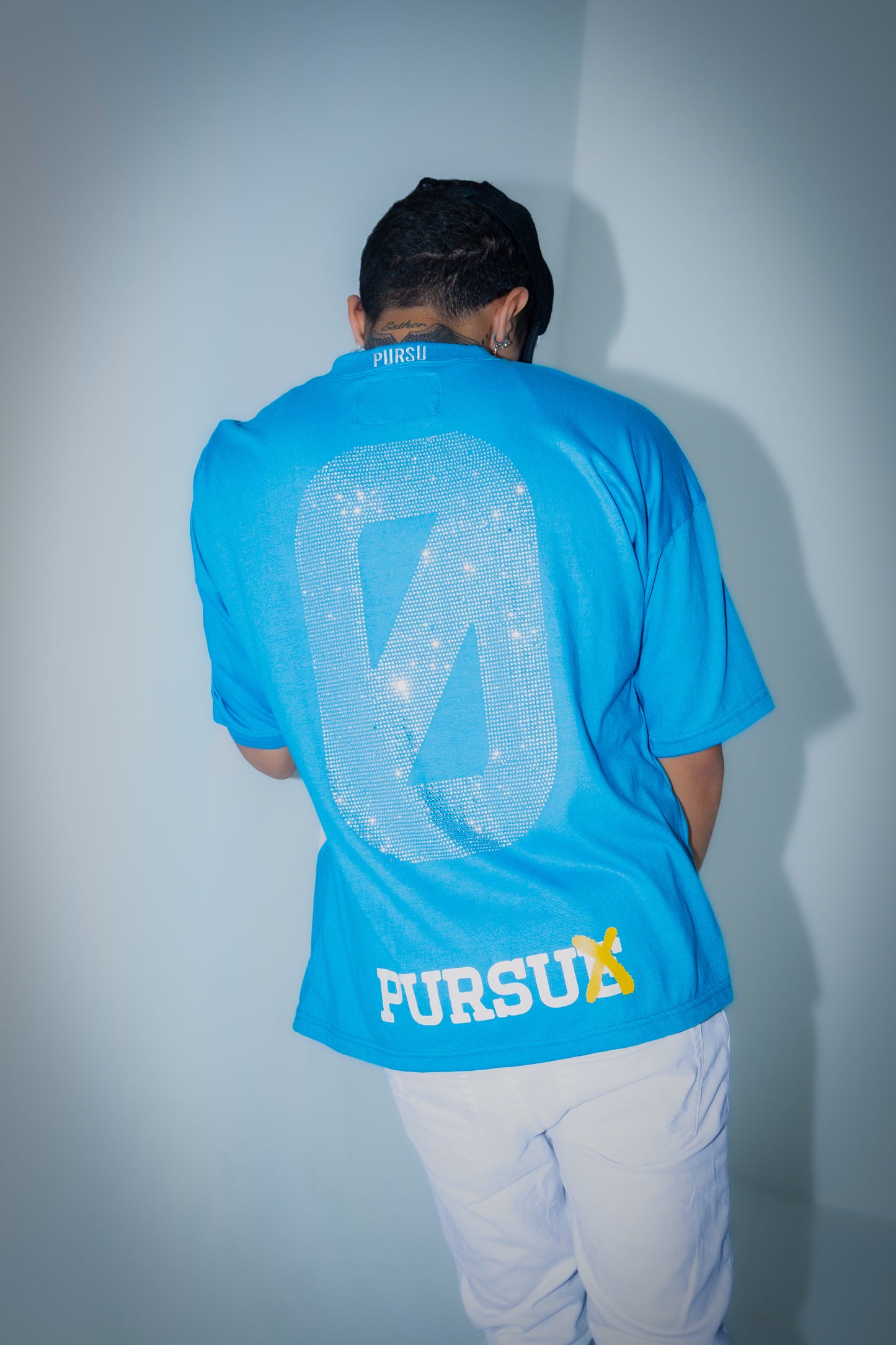 UNDERGROUND UNIVERSITY OVERSIZED TEE (BLUE)