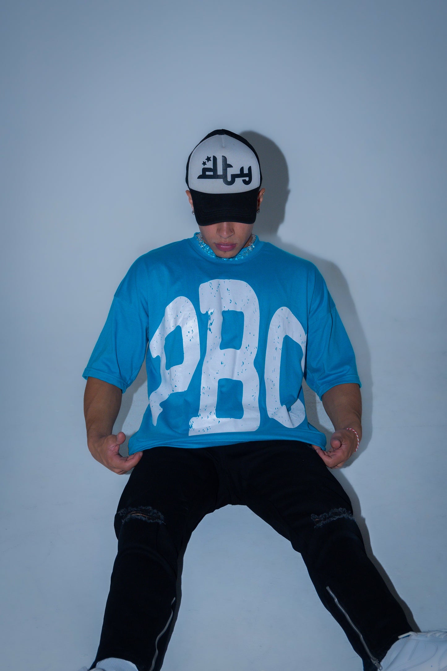 UNDERGROUND UNIVERSITY OVERSIZED TEE (BLUE)