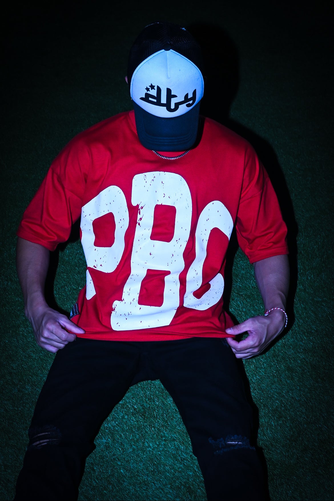 UNDERGROUND UNIVERSITY OVERSIZED TEE (RED)